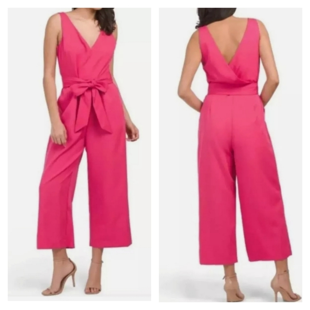 Elegant Pink Sleeveless Jumpsuit
